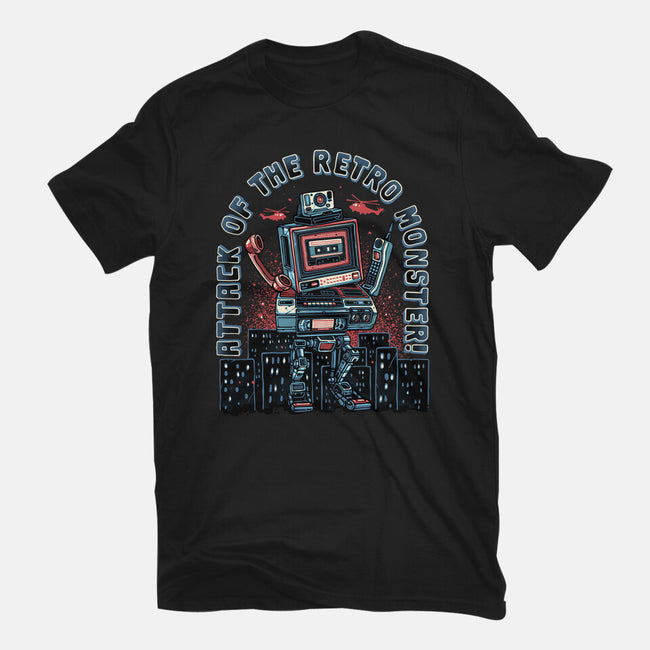 Attack Of The Retro Monster-Mens-Basic-Tee-momma_gorilla