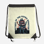 Attack Of The Retro Monster-None-Drawstring-Bag-momma_gorilla