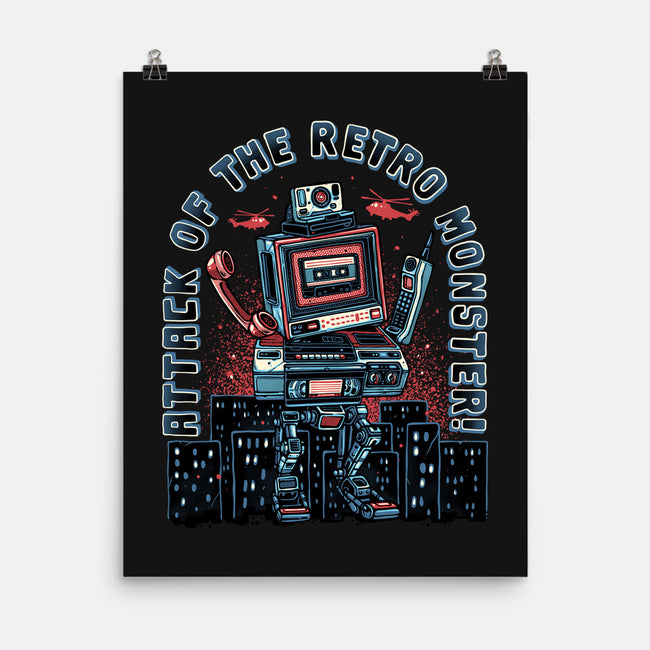 Attack Of The Retro Monster-None-Matte-Poster-momma_gorilla