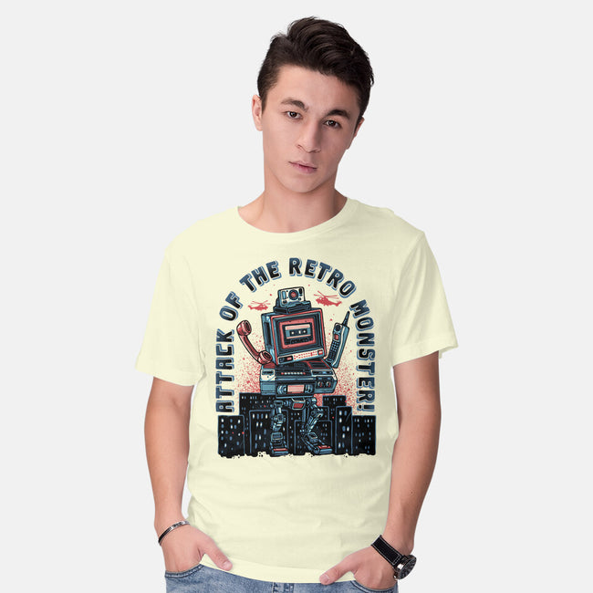 Attack Of The Retro Monster-Mens-Basic-Tee-momma_gorilla