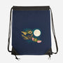 Three Gremlin Moon-None-Drawstring-Bag-jasesa