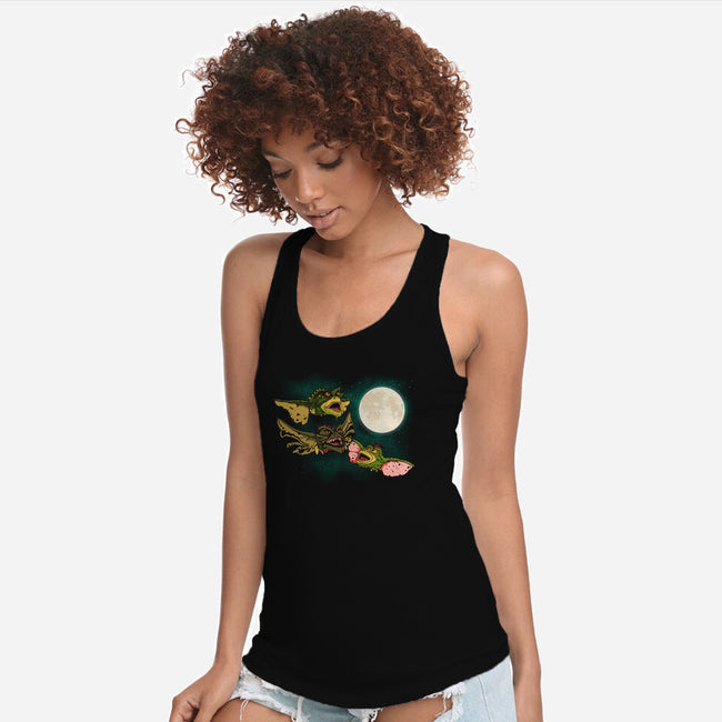 Three Gremlin Moon-Womens-Racerback-Tank-jasesa