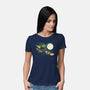 Three Gremlin Moon-Womens-Basic-Tee-jasesa
