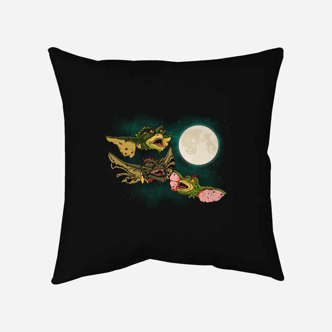 Three Gremlin Moon-None-Removable Cover w Insert-Throw Pillow-jasesa