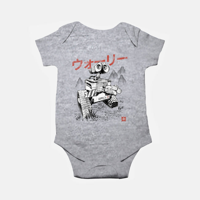 EcoBot Sumi-E-Baby-Basic-Onesie-Astrobot Invention