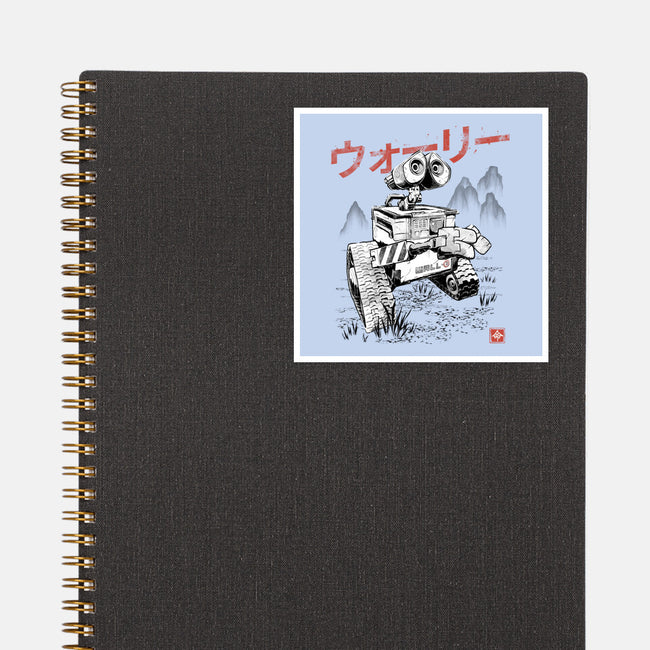 EcoBot Sumi-E-None-Glossy-Sticker-Astrobot Invention