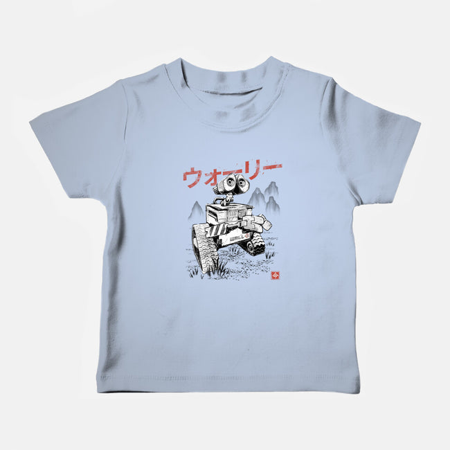 EcoBot Sumi-E-Baby-Basic-Tee-Astrobot Invention