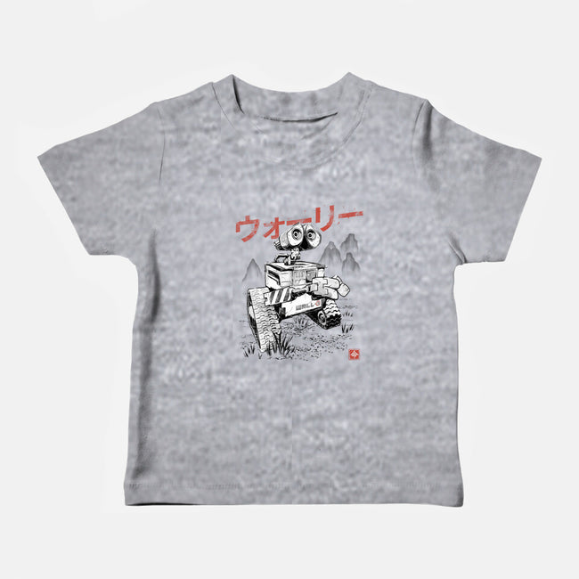 EcoBot Sumi-E-Baby-Basic-Tee-Astrobot Invention
