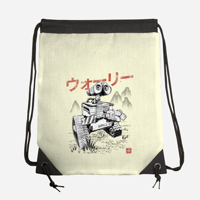 EcoBot Sumi-E-None-Drawstring-Bag-Astrobot Invention