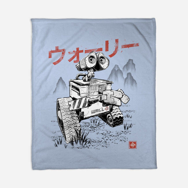 EcoBot Sumi-E-None-Fleece-Blanket-Astrobot Invention