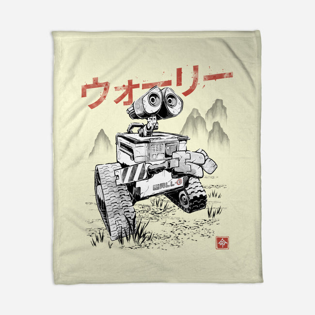EcoBot Sumi-E-None-Fleece-Blanket-Astrobot Invention
