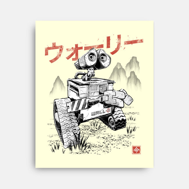 EcoBot Sumi-E-None-Stretched-Canvas-Astrobot Invention