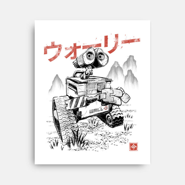 EcoBot Sumi-E-None-Stretched-Canvas-Astrobot Invention