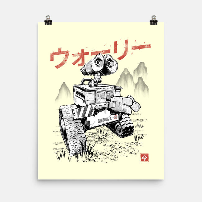 EcoBot Sumi-E-None-Matte-Poster-Astrobot Invention