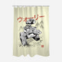 EcoBot Sumi-E-None-Polyester-Shower Curtain-Astrobot Invention