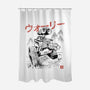 EcoBot Sumi-E-None-Polyester-Shower Curtain-Astrobot Invention