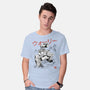 EcoBot Sumi-E-Mens-Basic-Tee-Astrobot Invention