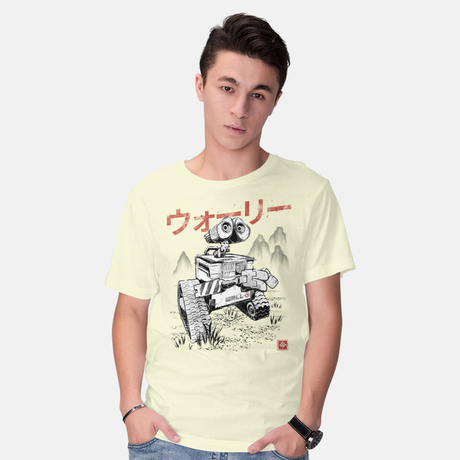 EcoBot Sumi-E-Mens-Basic-Tee-Astrobot Invention