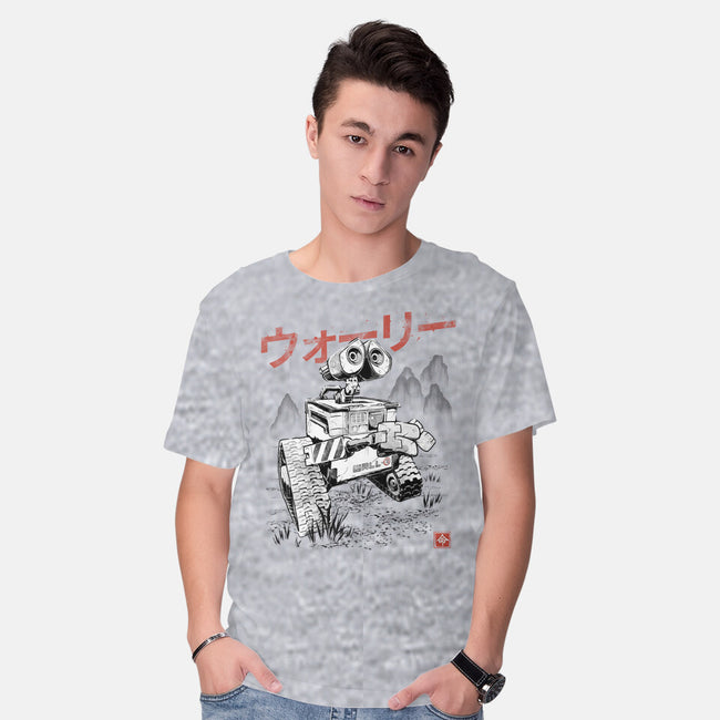EcoBot Sumi-E-Mens-Basic-Tee-Astrobot Invention