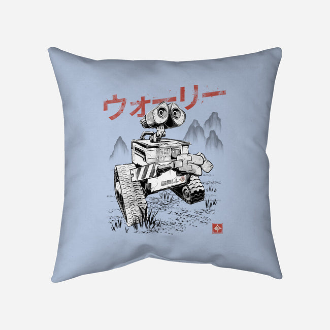 EcoBot Sumi-E-None-Removable Cover w Insert-Throw Pillow-Astrobot Invention
