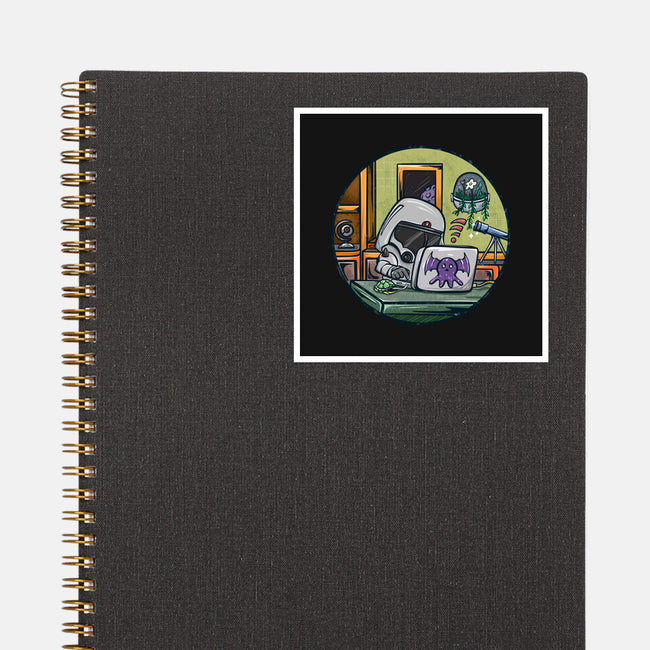 Captain Working-None-Glossy-Sticker-JAMBRONX
