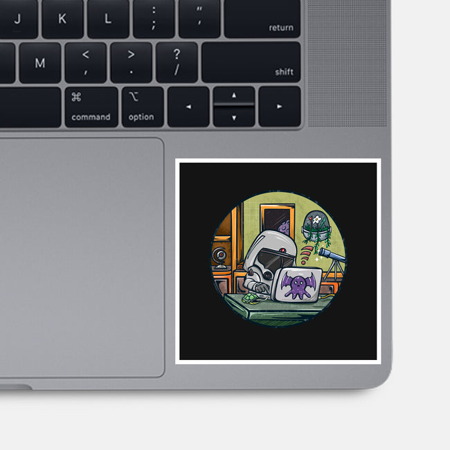 Captain Working-None-Glossy-Sticker-JAMBRONX