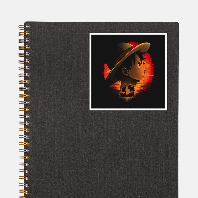 Strawhats Captain-None-Glossy-Sticker-grevalra