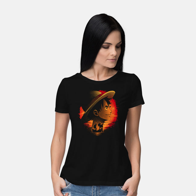 Strawhats Captain-Womens-Basic-Tee-grevalra