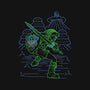 Neon Line-Art Hyrule Savior-None-Stretched-Canvas-Astrobot Invention