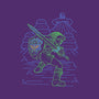 Neon Line-Art Hyrule Savior-Mens-Basic-Tee-Astrobot Invention