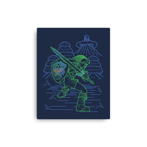 Neon Line-Art Hyrule Savior