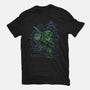 Neon Line-Art Hyrule Savior-Mens-Basic-Tee-Astrobot Invention