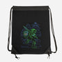 Neon Line-Art Hyrule Savior-None-Drawstring-Bag-Astrobot Invention
