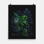 Neon Line-Art Hyrule Savior-None-Matte-Poster-Astrobot Invention