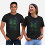 Neon Line-Art Hyrule Savior-Unisex-Basic-Tee-Astrobot Invention