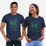 Neon Line-Art Hyrule Savior-Unisex-Basic-Tee-Astrobot Invention