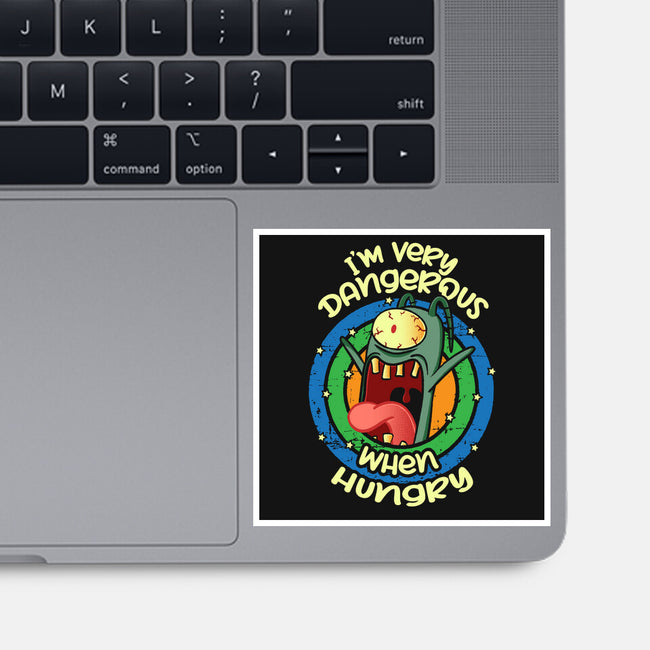 Very Dangerous When Hungry-None-Glossy-Sticker-turborat14