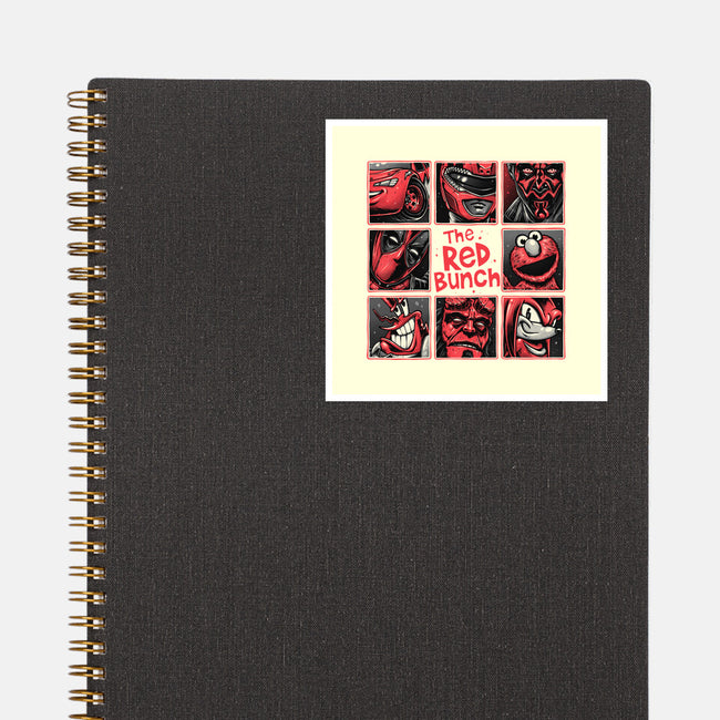 The Red Bunch-None-Glossy-Sticker-momma_gorilla