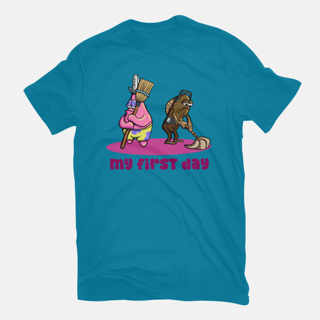 My First Day-Mens-Basic-Tee-nickzzarto