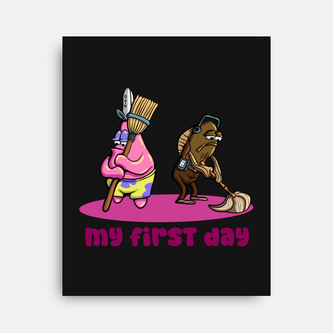 My First Day-None-Stretched-Canvas-nickzzarto