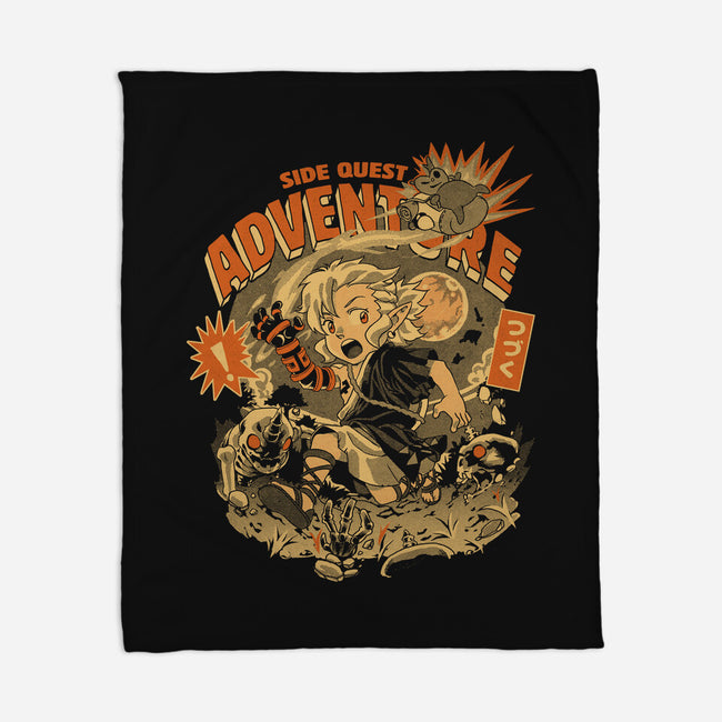 Side Quest Adventure-None-Fleece-Blanket-Estudio Horta