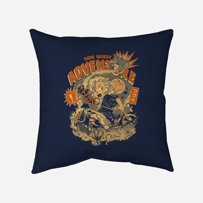Side Quest Adventure-None-Removable Cover w Insert-Throw Pillow-Estudio Horta