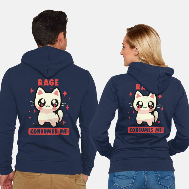 Rage Consumes Me-Unisex-Zip-Up-Sweatshirt-TechraNova