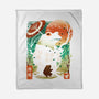 Frog Garden-None-Fleece-Blanket-dandingeroz