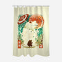 Frog Garden-None-Polyester-Shower Curtain-dandingeroz