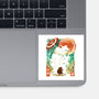 Frog Garden-None-Glossy-Sticker-dandingeroz