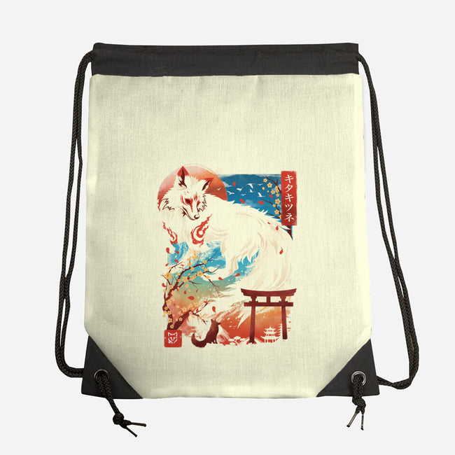 Kitsune Spirit-None-Drawstring-Bag-dandingeroz