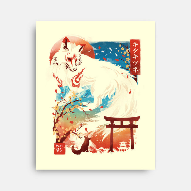 Kitsune Spirit-None-Stretched-Canvas-dandingeroz