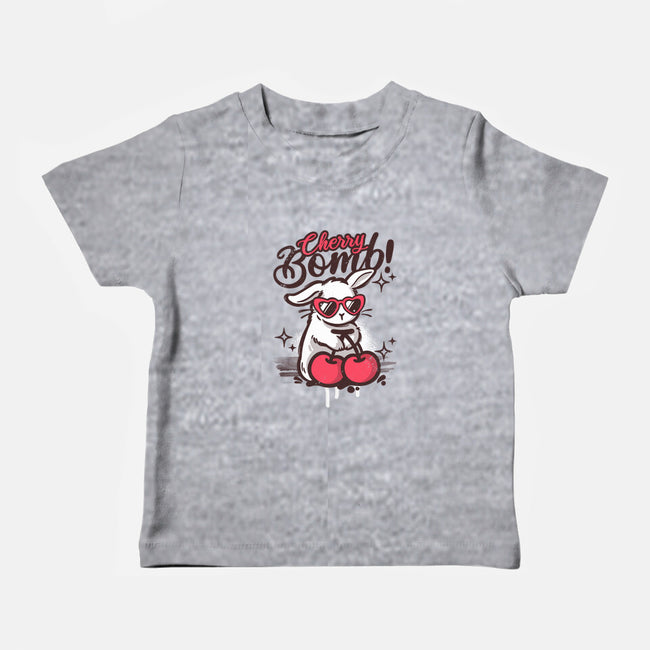 Cherry Bomb Bunny-Baby-Basic-Tee-NemiMakeit