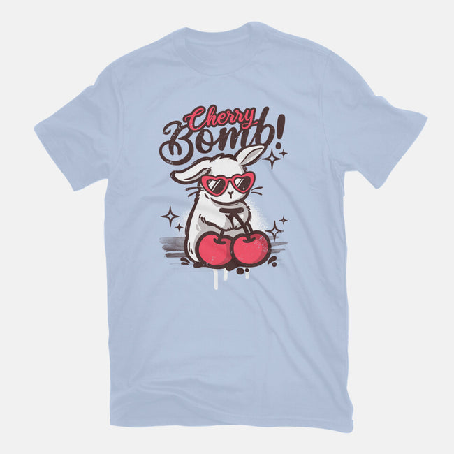 Cherry Bomb Bunny-Mens-Basic-Tee-NemiMakeit